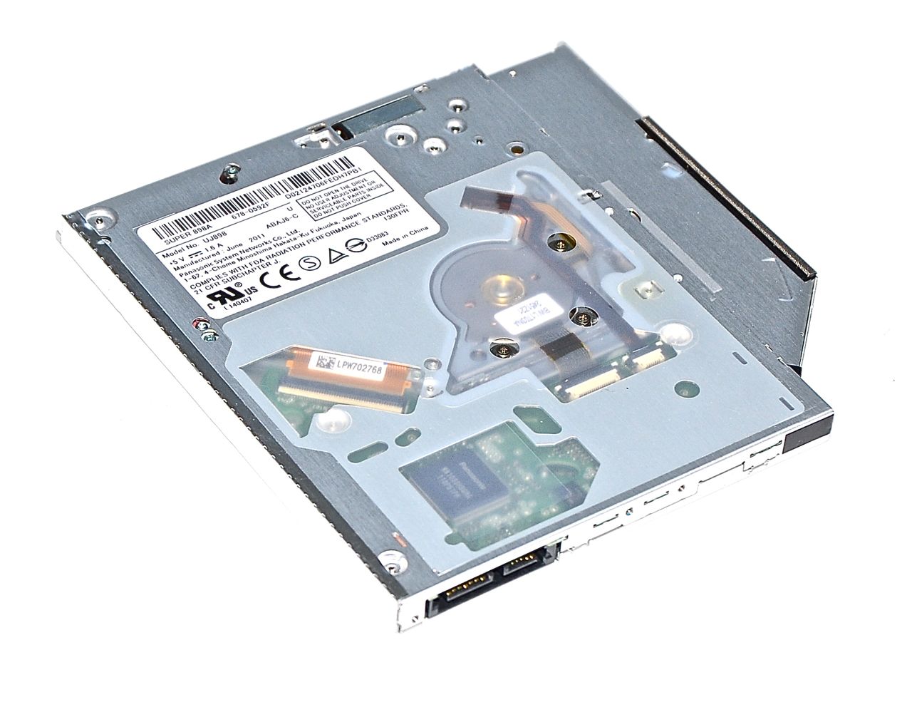 Original Apple SuperDrive / Laufwerk Model UJ898 678-0592F MacBook Pro 13" Early 2011 / Late 2011 A1278 -0 Original Apple SuperDrive / Laufwerk Model UJ898 678-0592F MacBook Pro 13" Early 2011 / Late 2011 A1278 -0