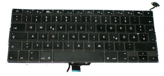 Original Apple Tastatur Deutsch MacBook Pro 13" A1278 (Mid 2009 / 2010 Late 2011 / Early 2011 Mid 2012 ) -0