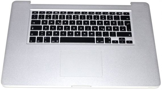 MacBook Pro 17" Topcase Trackpad Tastatur Deutsch Model A1297 Early / Mid 2009-0