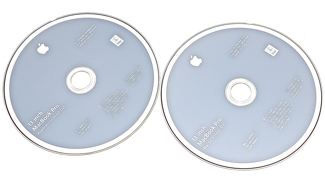 Original Apple Restore 2 DVD MAC OS X 10.5.7. MacBook Pro 13" A1278 Mid 2009 -0