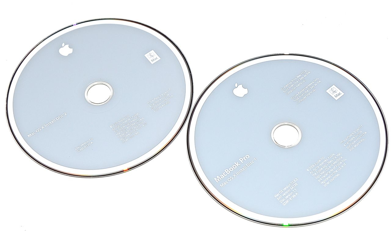MacBook Pro 15" Original Restore 2 DVDs MAC OS X 10.5.2 Model A1260-0 MacBook Pro 15" Original Restore 2 DVDs MAC OS X 10.5.2 Model A1260-1561