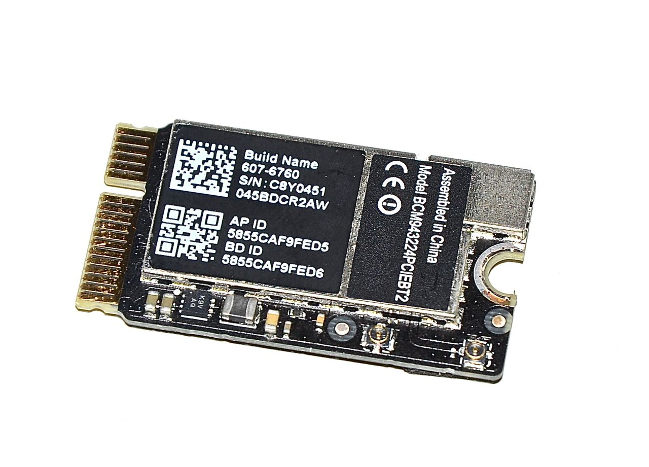 Original Apple AirPort / Bluetooth Karte BCM943224PCIEBT2 607-6760 MacBook Air 13" A1369 Late 2010 661-5687-0