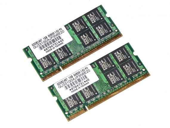 RAM 2GB 667MHz für MacBook 13" Late 2007 A1181 Schwarz-2038