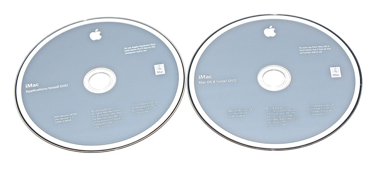 2 DVD Apple Mac OS X 10.6.1 Snow Leopard iMac 27" A1312 Late 2009-0 2 DVD Apple Mac OS X 10.6.1 Snow Leopard iMac 27" A1312 Late 2009-0