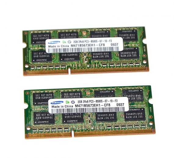 RAM PC3-8500 4GB ( 2GB x 2GB ) 1066 MHz Mac Mini A1283 Late 2009-0
