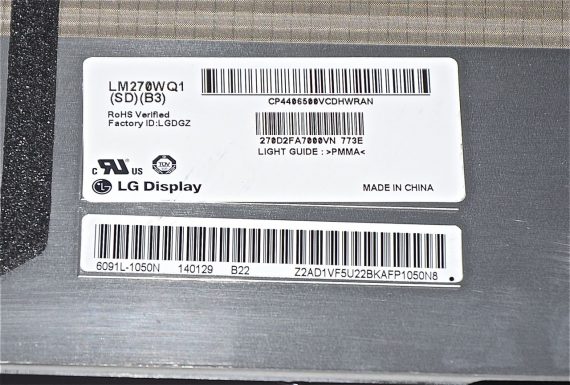Original Apple LCD Display Panel LM270WQ1 für Thunderbolt Display 27" Model A1407-5990
