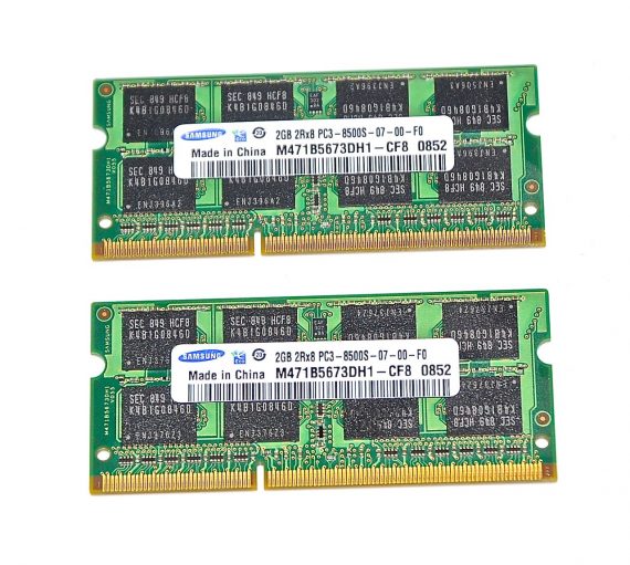 Original Arbeitsspeicher RAM 4GB (2GB x2GB) PC3-8500 DDR3 1066Mhz MacBook 13" Unibody Late 2009 A1342-0