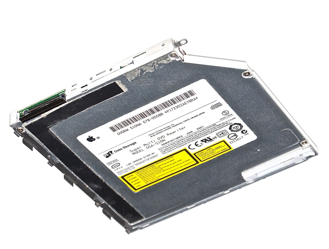 Original Apple SuperDrive / Laufwerk GSA-S10N 678-0558B für MacBook 13" Mid 2007 A1181 Schwarz-0