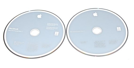 Original Apple 2 DVD MAC OS X 10.4.8 MacBook 13" Mid 2007 A1181 Schwarz-0