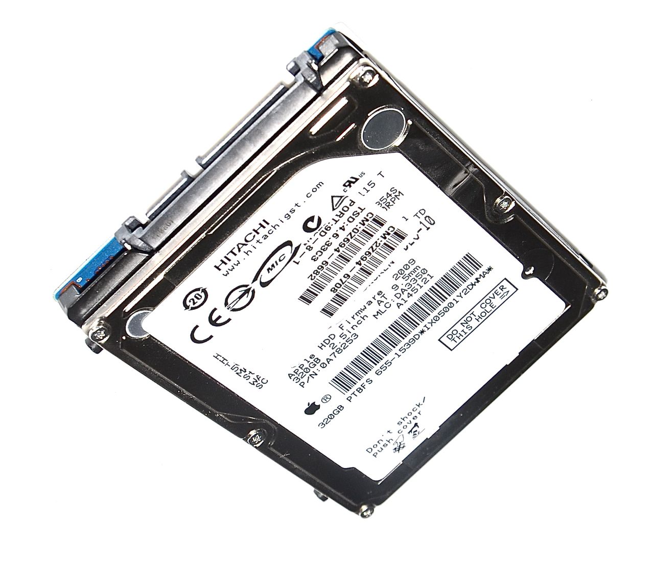 Hard Drive / Festplatte HITACHI 320GB 655-1539D Mac Mini A1347 Mid 2010 -0