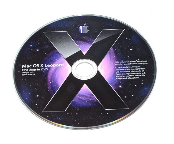 Original Apple DVD MAC OS X Version 10.5 Leopard 2Z691-6040-A-0