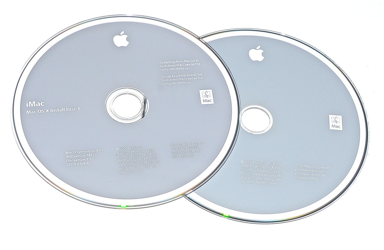 Original Apple Restore DVD MAC OS X iMac 2007 version 10.4.10 2Z961-6104-A -0 Original Apple Restore DVD MAC OS X iMac 2007 version 10.4.10 2Z961-6104-A -0