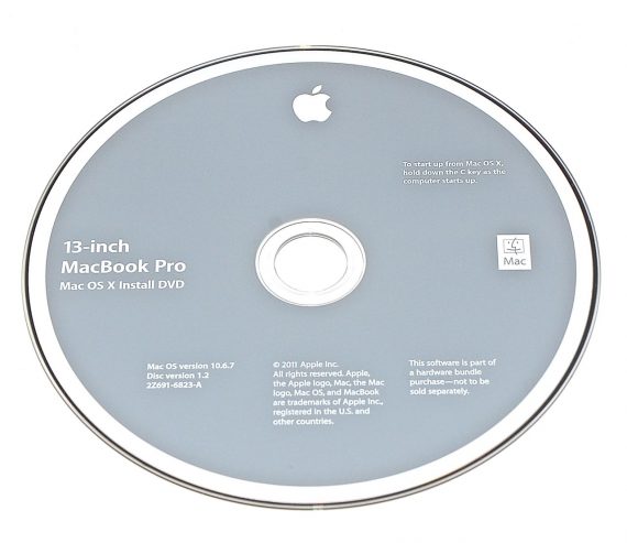 Original Apple Restore DVD MAC OS X version 10.6.7 2Z961-6823-A MacBook Pro 13"-0