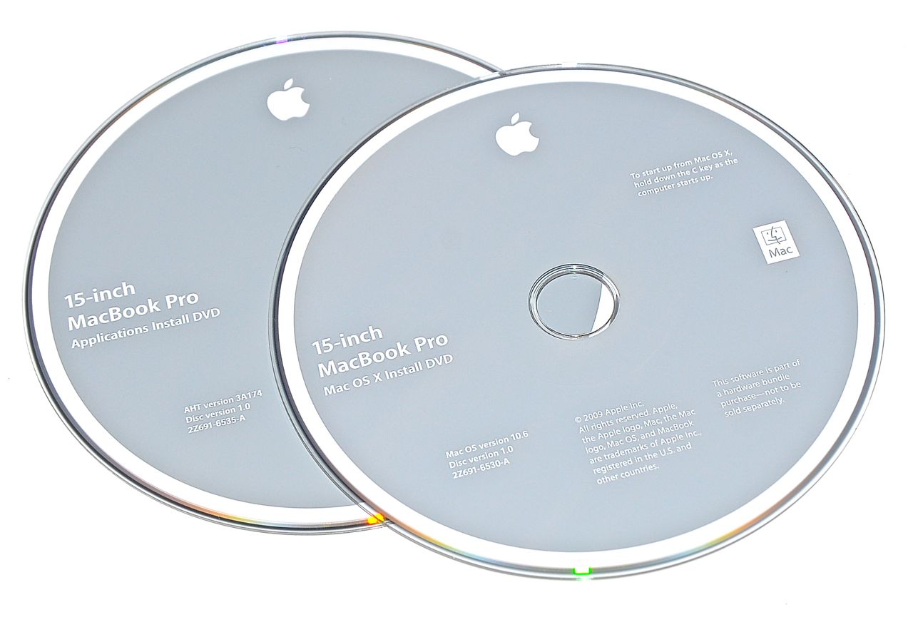 Original Apple Restore DVD MAC OS X 2009 10.6 2Z961-6530-A MacBook Pro 15"-0