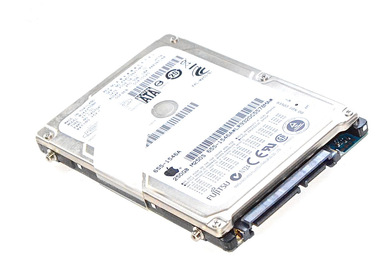 Original Apple Festplatte 2,5" SATA FUJITSU 250GB 655-1546A MacBook Pro 13" A1278 Mid 2009 / 2010-0