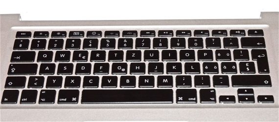 Original Apple Topcase / Tastatur Deutsch / Schweiz MacBook Pro 15" Model A1286 Late 2008 / Early 2009-7665