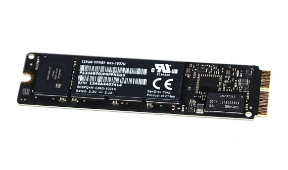 Original SSD Samsung 128GB SD6PQ4M-128G1021H 655-1837D MacBook Pro 13" Retina A1502 Mid 2014-0